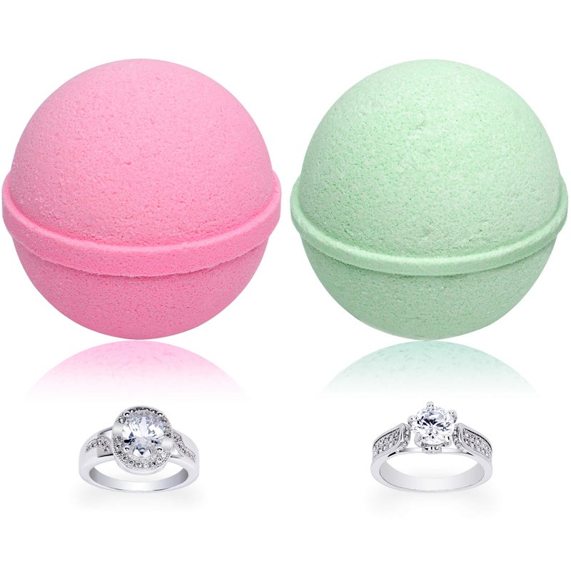 Jackpot Candles Mermaid Love Potion Bath Bombs Gift Set of 2 with Size 7 Ring Surprise Inside Each Made in USA - Image 3